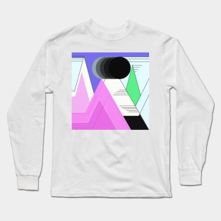 Geometric Landscape Long Sleeve T-Shirt